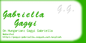 gabriella gagyi business card